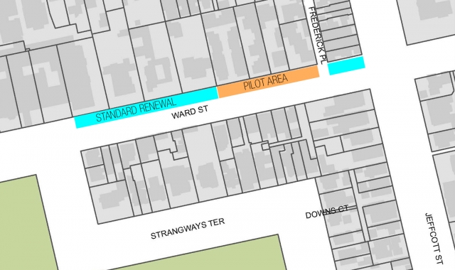 Ward Street Paving Trial
