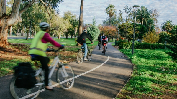 Shared-use paths provide safe and comfortable connections to and from the Park Lands