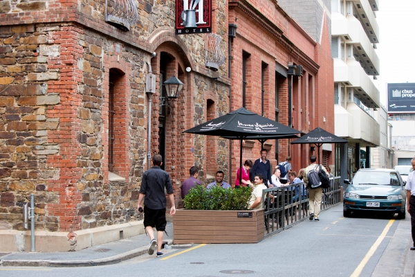 Designing for slow speed environments in Small Streets helps to balance access and pedestrian activity