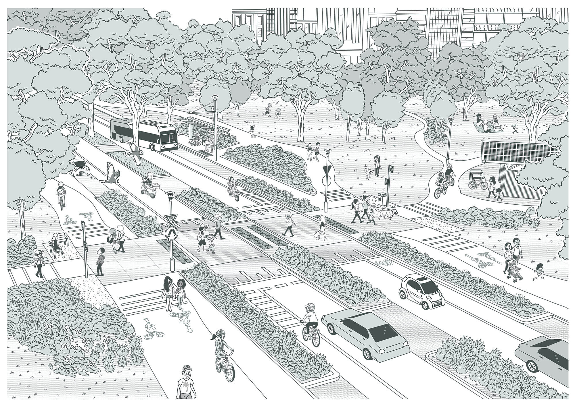 Visualisation of a Park Lands